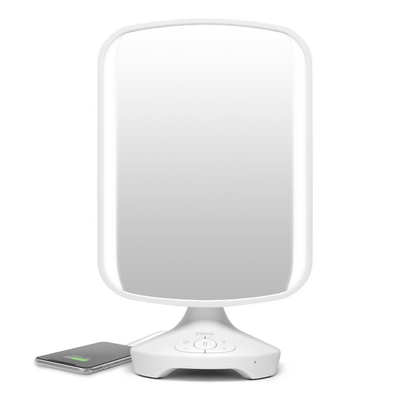 iHome 7" X 9" Reflect Lighted LED Vanity Makeup Mirror with Bluetooth Audio