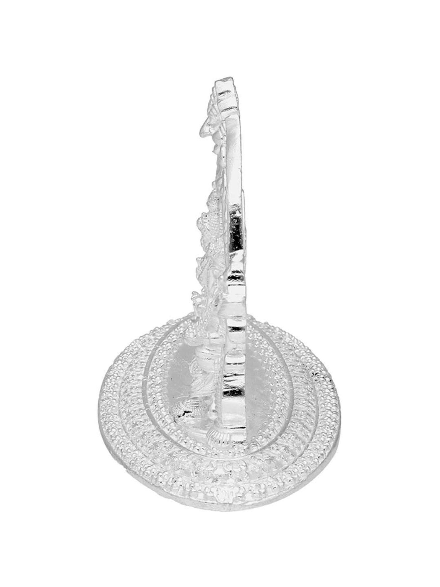 Sri Jagdamba Pearls Laxmi Ganesha 0.8 Silver Divine Idol