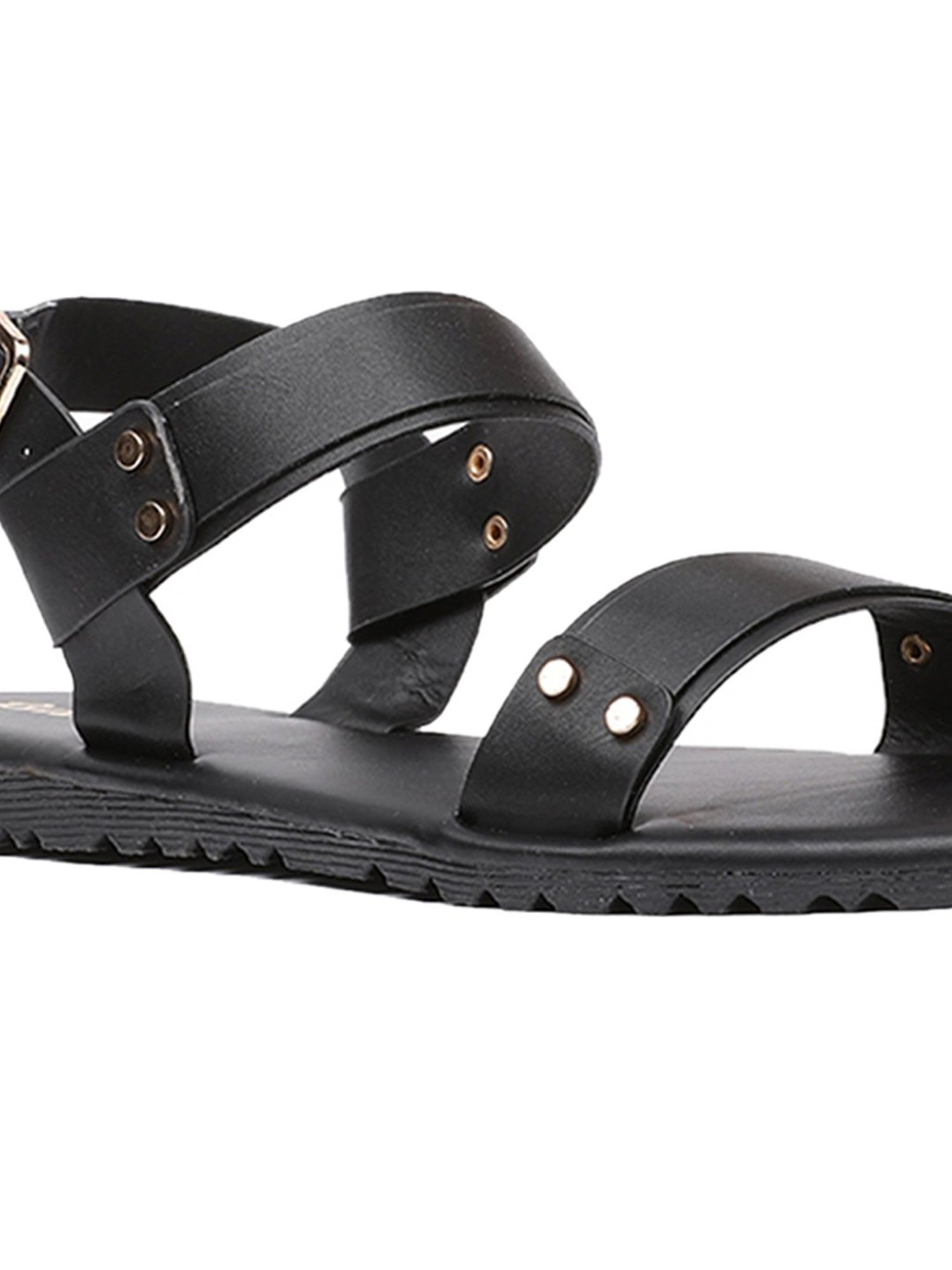 Bata Women's Danya Black Back Strap Sandals