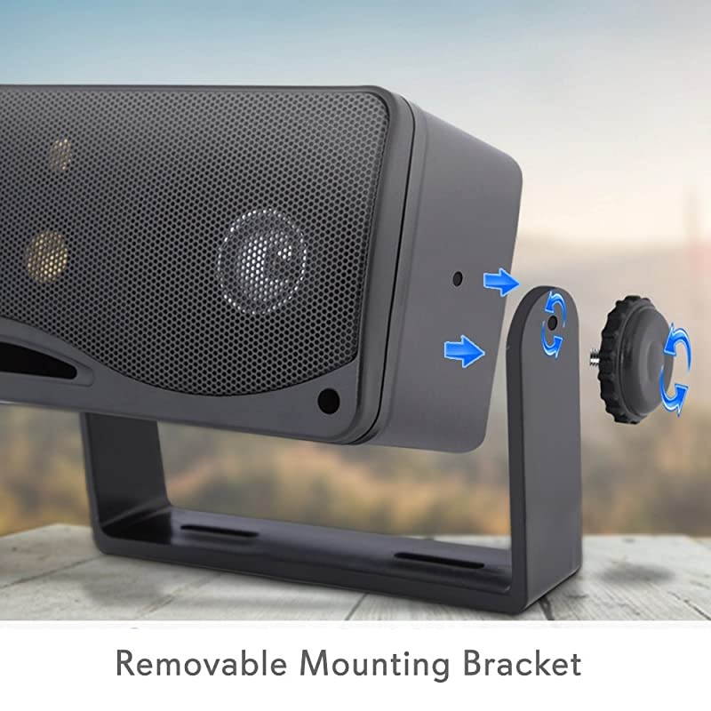 Bluetooth Karaoke Amplifier Home Car Bus Tours 300 Watts 2 Channel Digital Home Audio PA Receiver System amp 3Way Mini Box Speaker System 200 Watt Weatherproof Marine Grade Mount Speakers