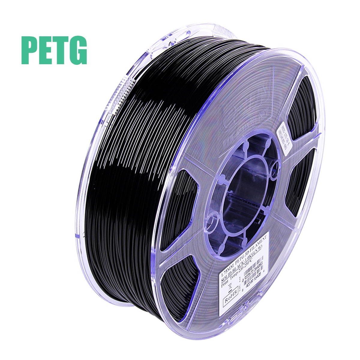 eSUN PETG 1.75mm 3D Printer Filament Printing Consumables Dimensional Accuracy: +/- 0.05mm 1kg(2.2lb) Spool Material Refills Solid Green