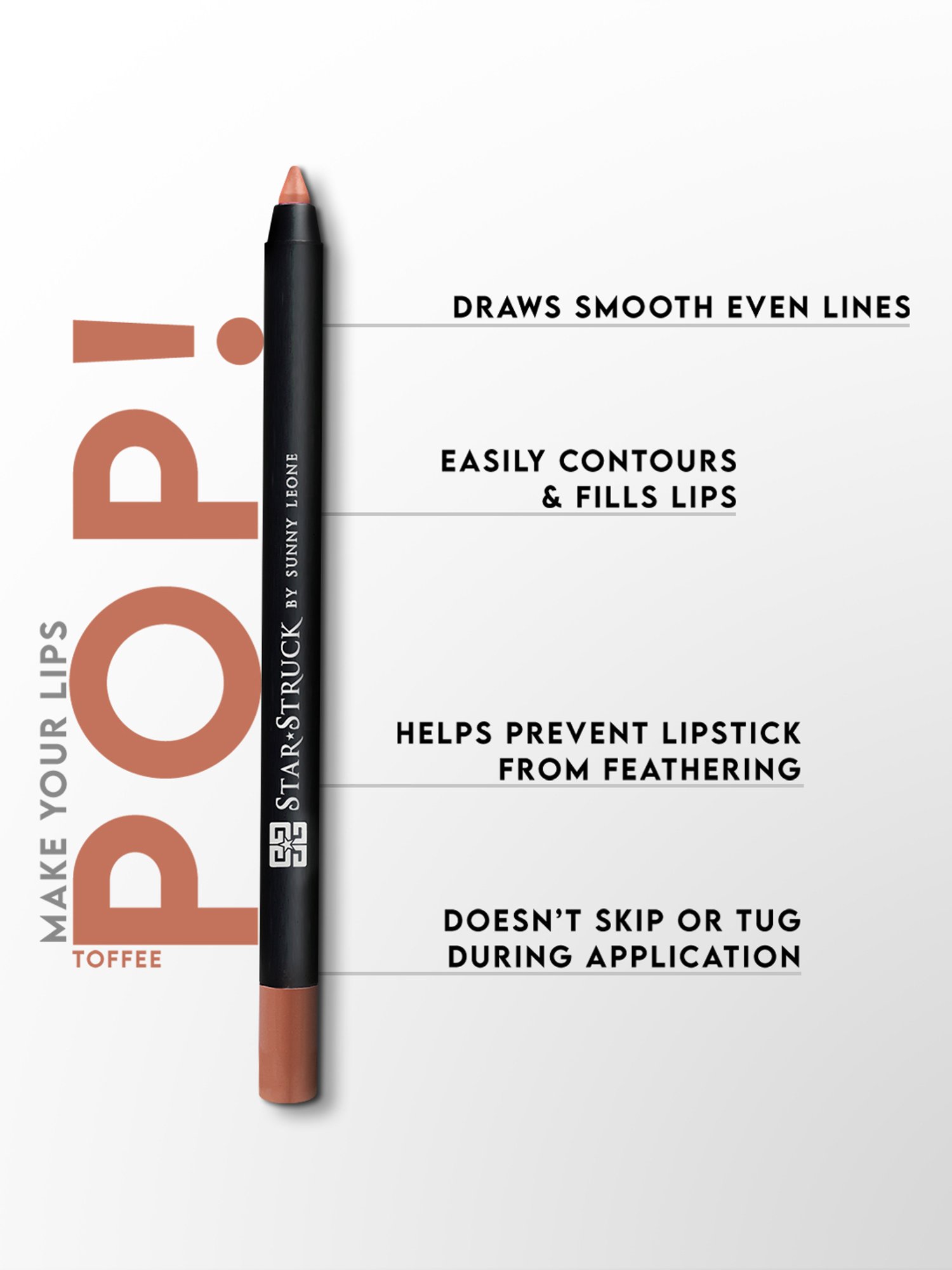 StarStruck By Sunny Leone Lip Liner Toffee - 1.2 gm