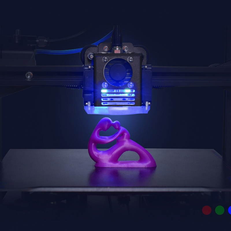 BIQU&reg; B1 TC Hotend Kit All Metal Extruder UM2 Nozzle 0.4mm 24V Upgrade Parts for 3D Printer vs MK8 Extruder-Purple