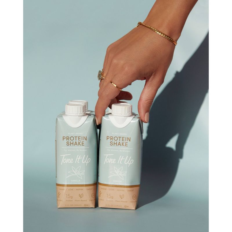 Tone It Up Plant-Based Protein Shake - Vanilla - 11 fl oz/4pk