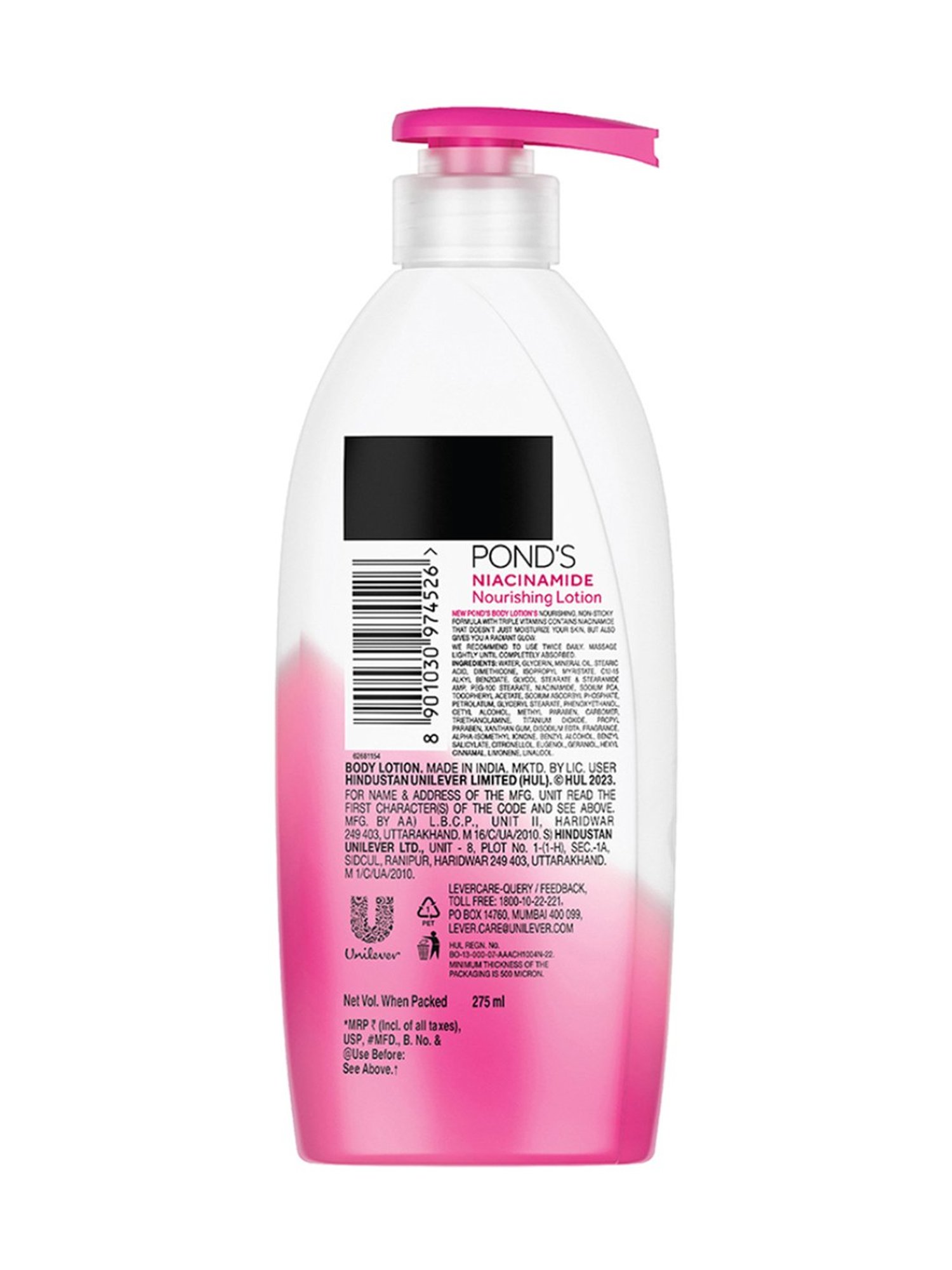 Pond's Niacinamide Non-Sticky Nourishing Lotion - 275 ml