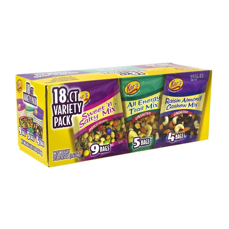 Kar's Trail Mix Variety Pack - 18 ct