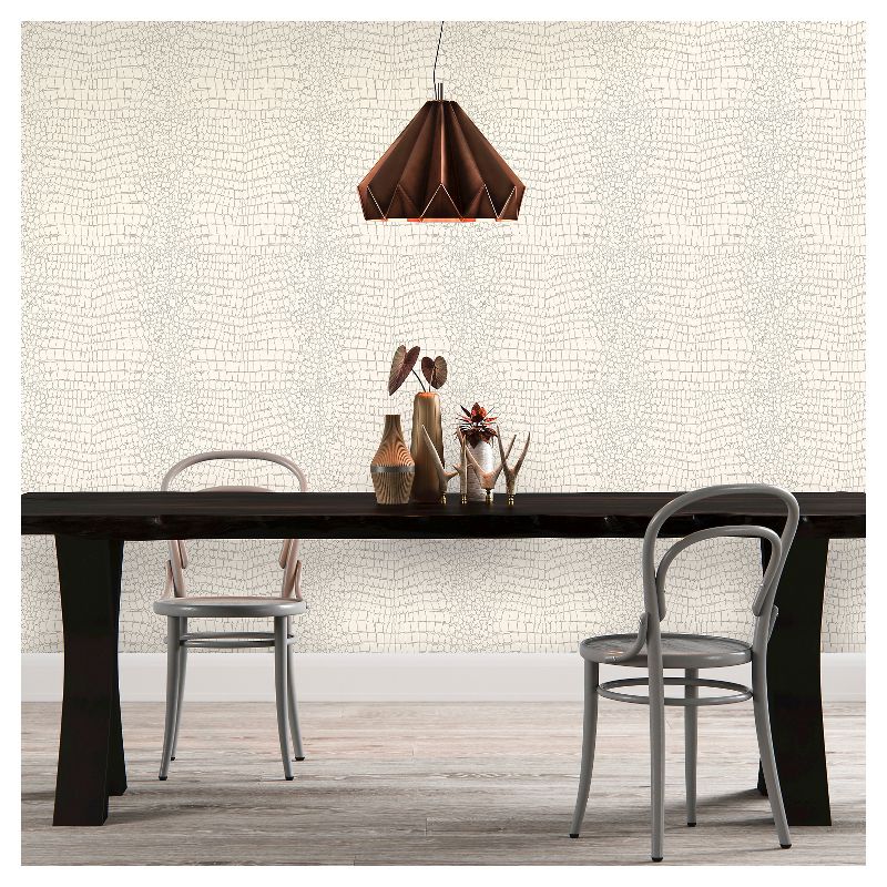 Devine Color Textured Alligator Peel and Stick Wallpaper