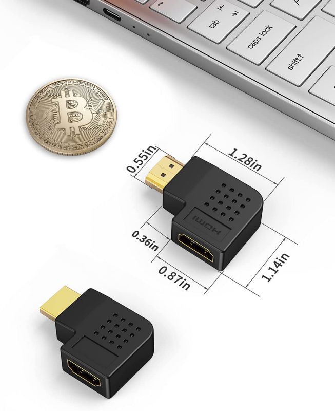 HDMI to VGA 5 Pack  GoldPlated HDMI to VGA Adapter Male to Female for Computer Desktop Laptop PC Monitor Projector HDTV Chromebook Raspberry Pi Roku Xbox and More Black