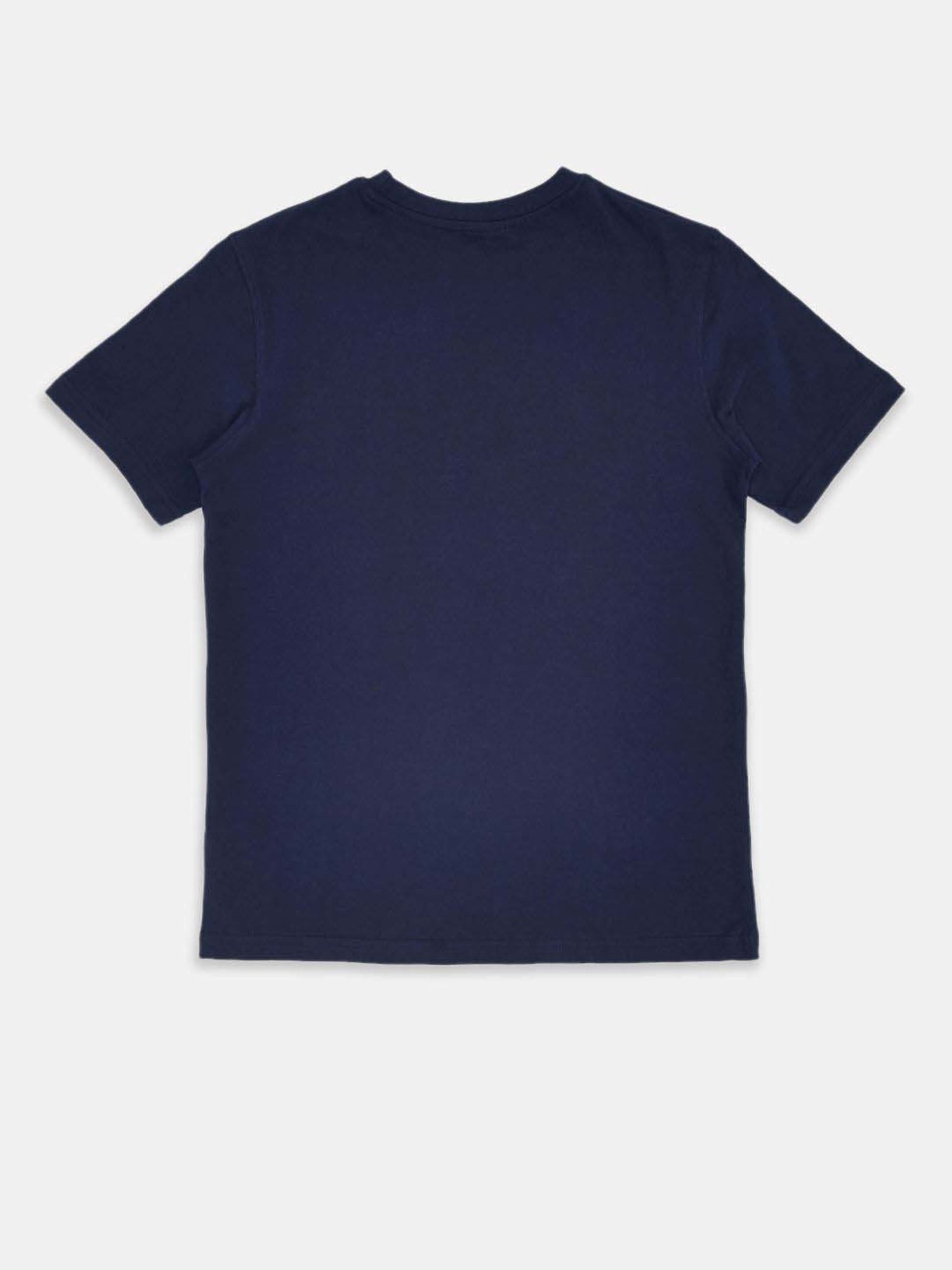 Pantaloons Junior Navy & Green Cotton Printed T-Shirts