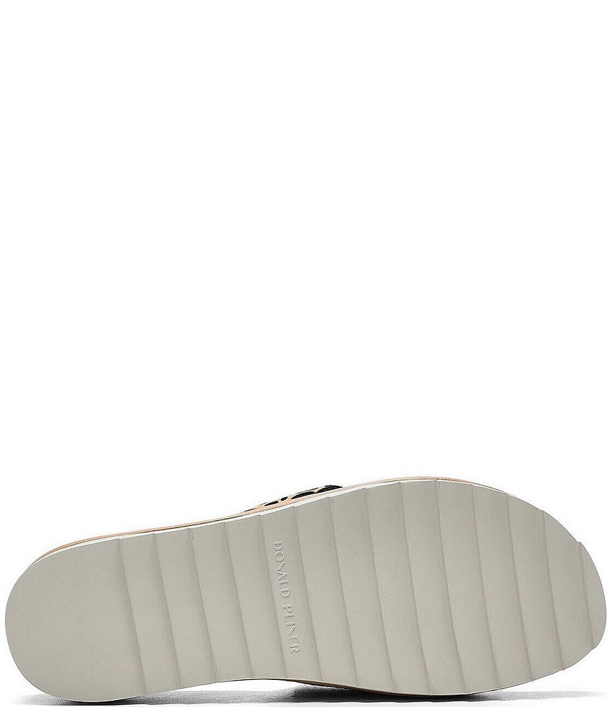 Donald Pliner Lylaa Cheetah Print Calf Hair Thong Flatform Sandals