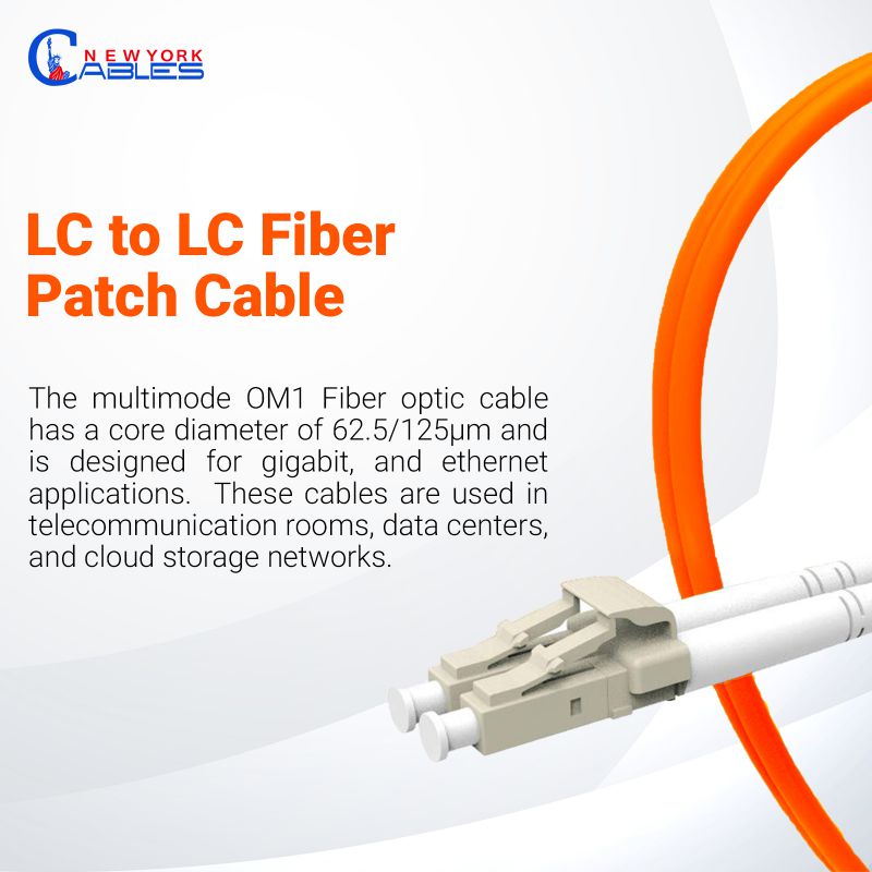 Fiber Optic Cable LC-LC 9/125 Duplex Single-Mode Fiber Cable Yellow 5 meters