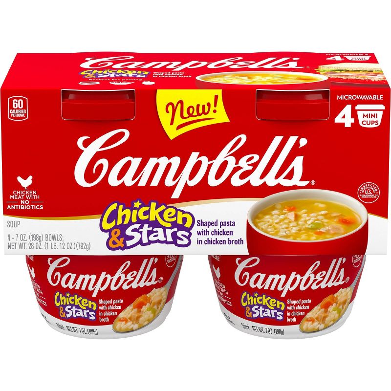 Campbell's R&W Chicken and Stars - 7oz/4pk