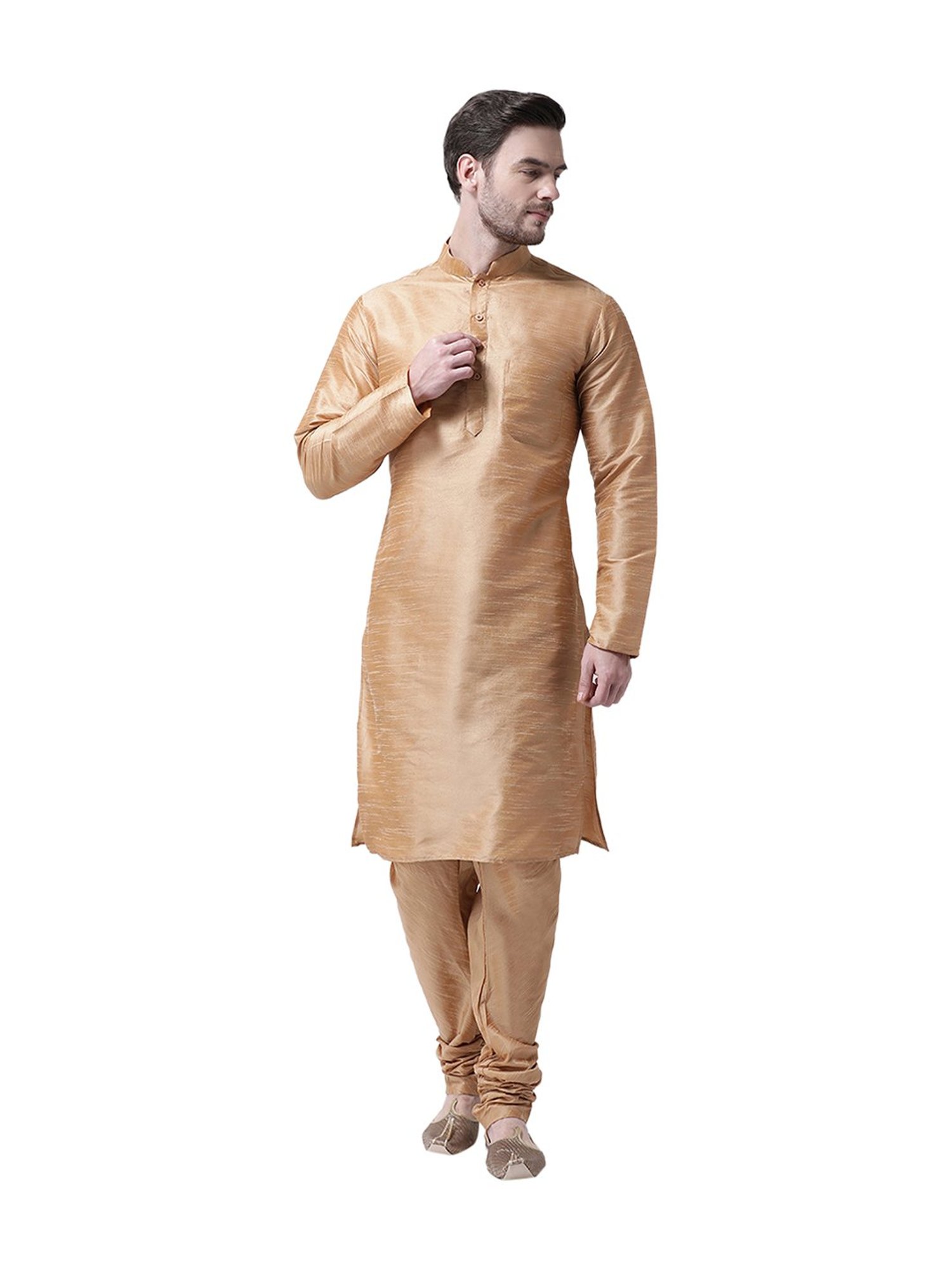 SG LEMAN Beige Regular Fit Kurta Set