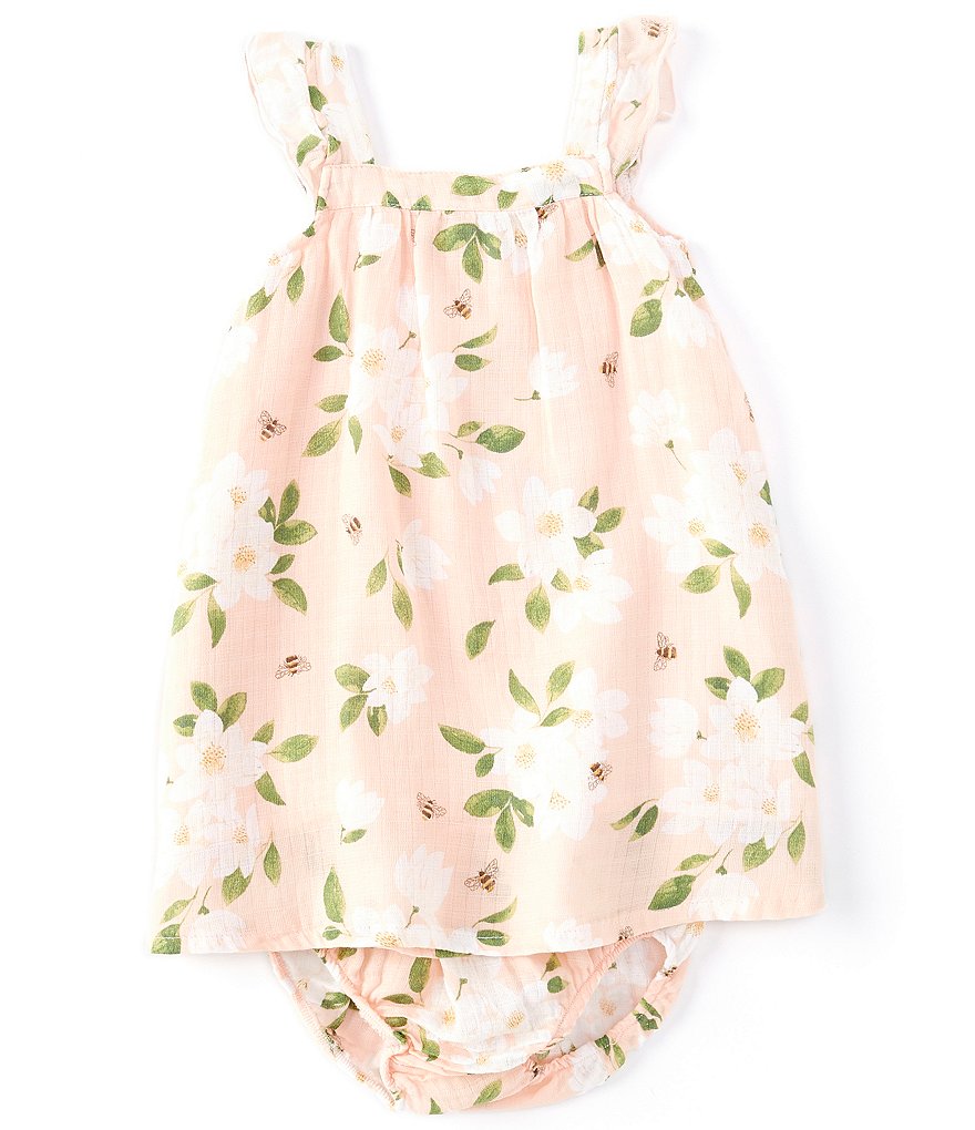 Habitual Baby Girls 12-24 Months Flutter-Sleeve Striped Faux-Wrap Dress