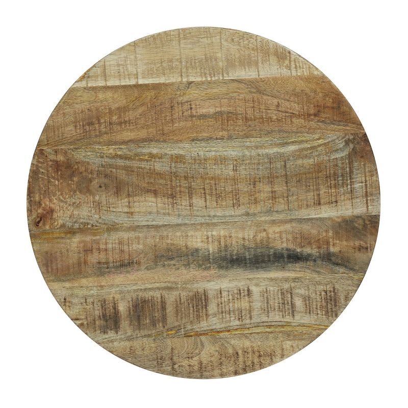 Kenwood Modern Industrial Handcrafted Mango Wood Side Table Natural/Black - Christopher Knight Home