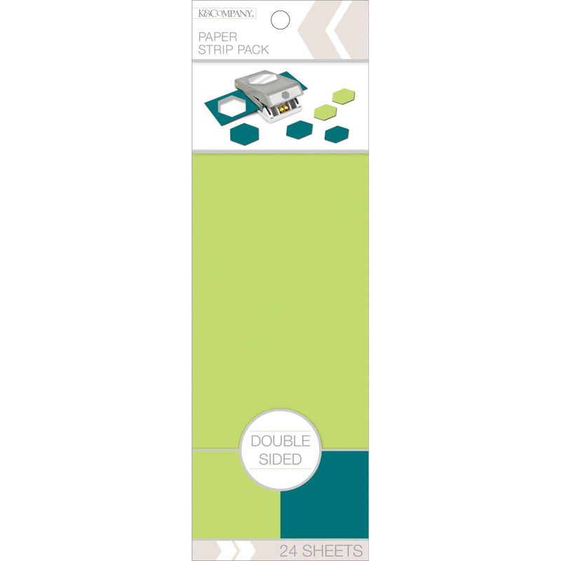 K&Company 24pc Double Sided Paper Strip Pack
