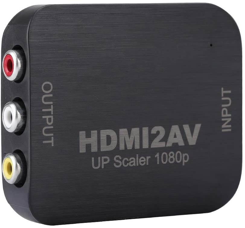 A sixx Portable HD HDMI AV Converter HDMI AV Adapter, for Game Console Notebook