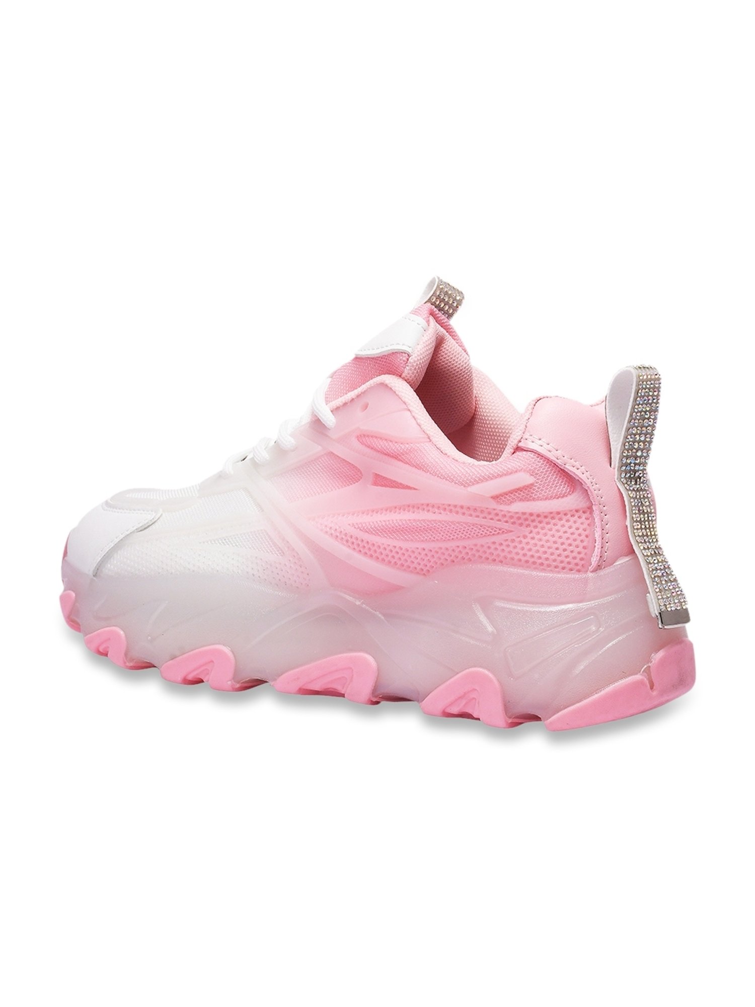 The White Pole Women's Pink Casual Sneakers
