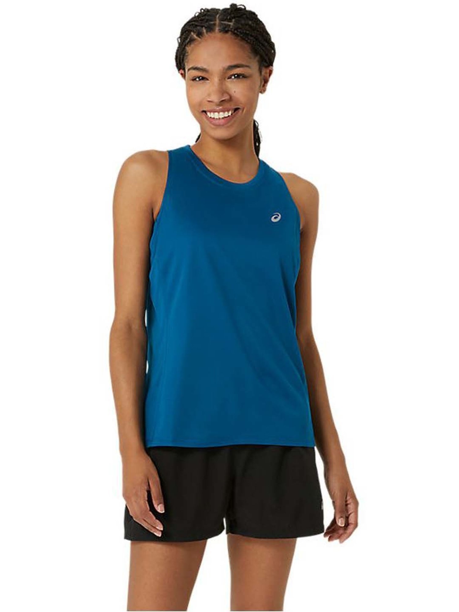 Asics Blue Plain Sports Tank Top