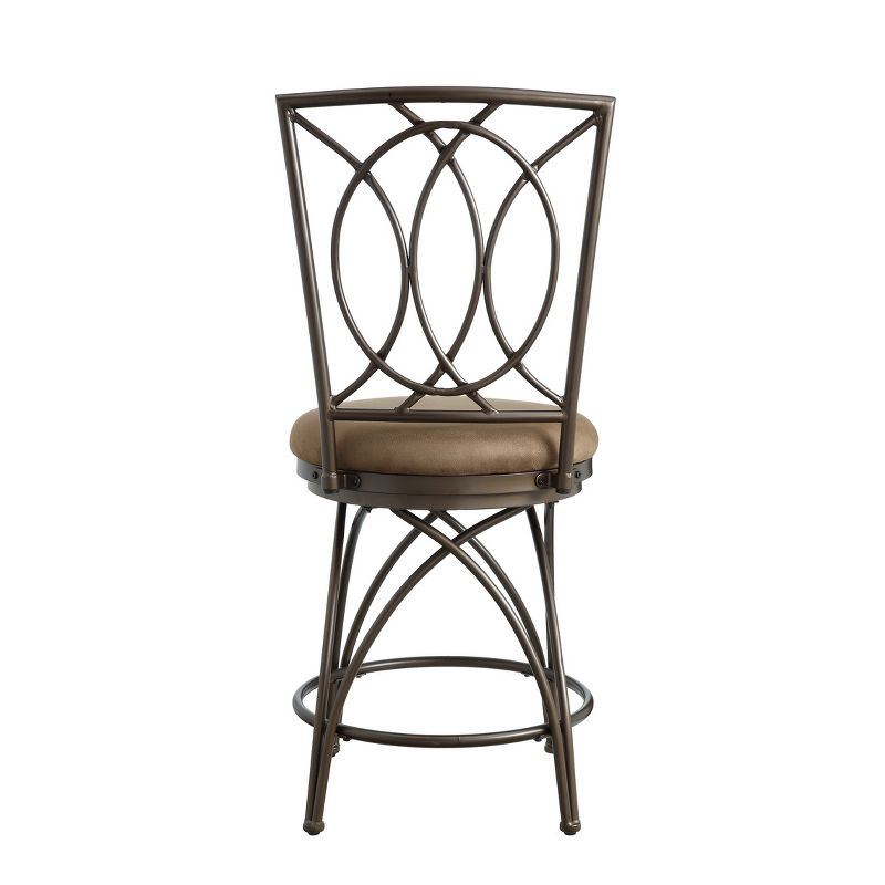 Powell Big and Tall Metal Crossed Legs Counter Stool