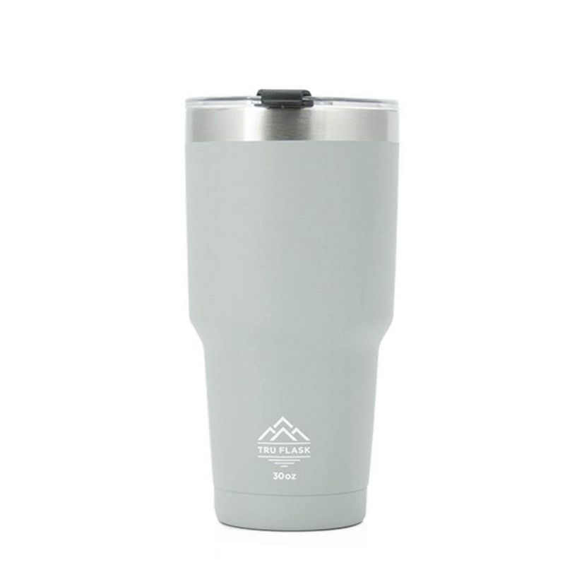 TruFlask Double Vacuum Insulated 30 oz Stainless Steel Travel Tumbler, Zinc