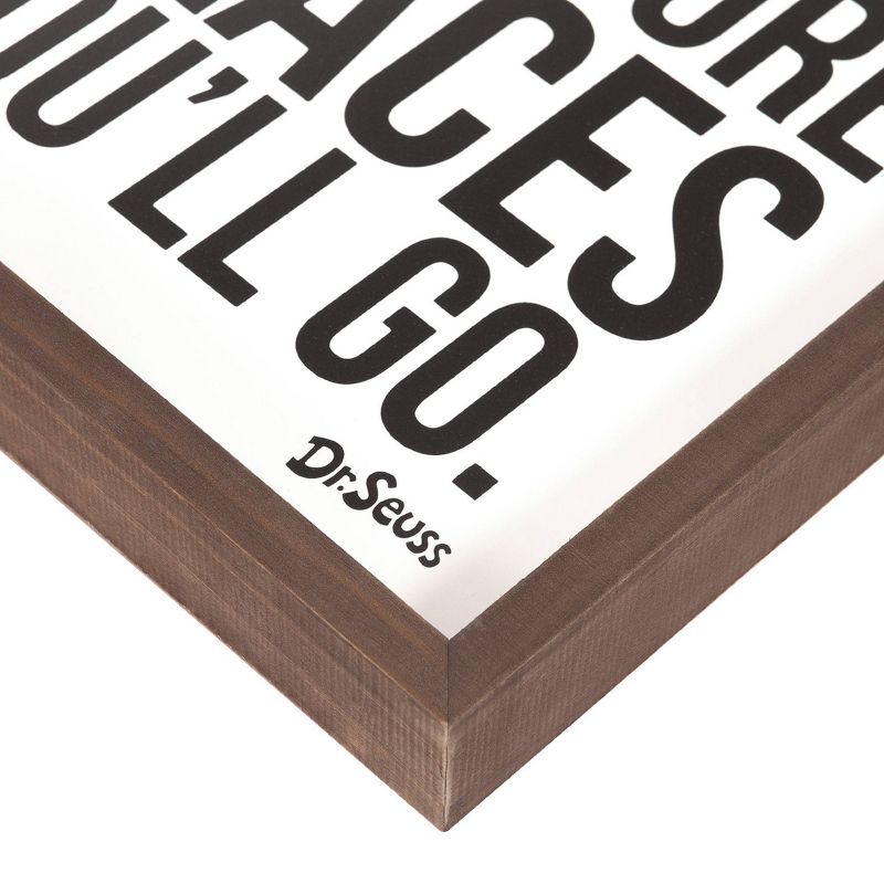 13"x31" Dr. Seuss The More That You Read The More Things You'll Know Framed Wood Wall Decor