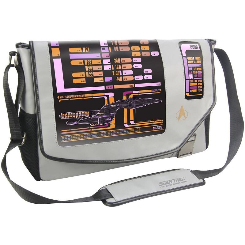 Crowded Coop, LLC Star Trek: The Next Generation LCARS 15" Messenger Bag