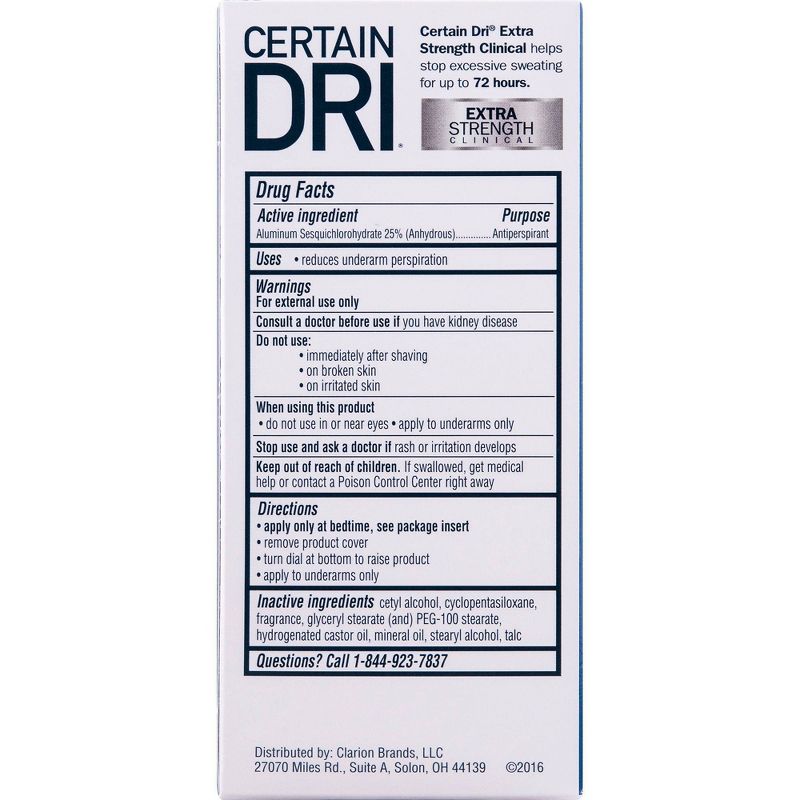 Certain Dri Extra Strength Clinical Solid Antiperspirant + Deodorant - 5.1oz/3pk