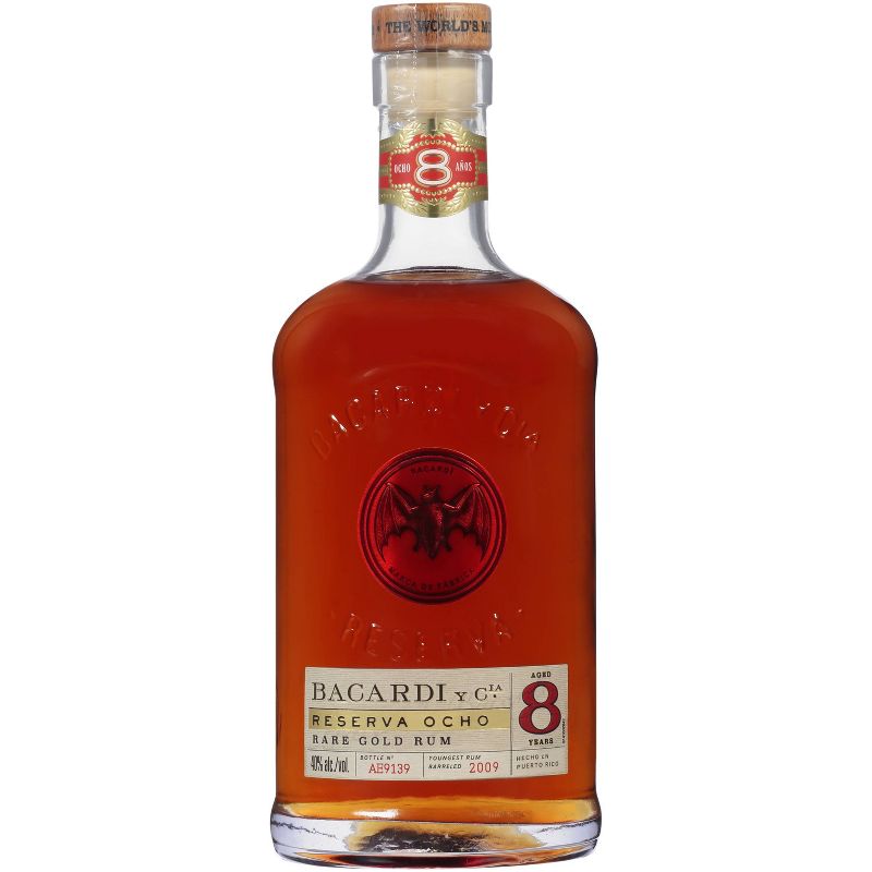 Bacardi Reserva Ocho 8yr Rare Gold Rum - 750ml Bottle