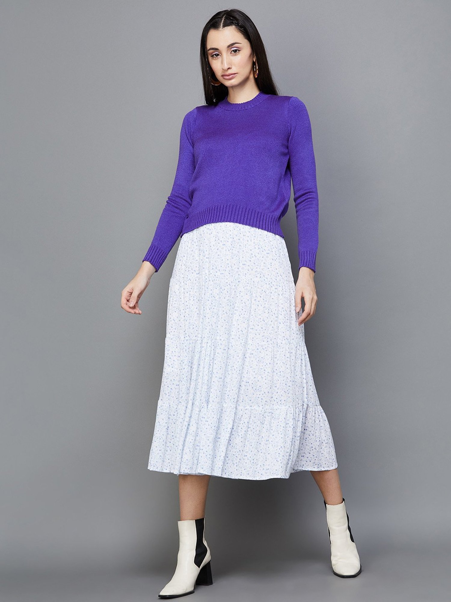 Ginger by Lifestyle Purple Regular Fit Pullover