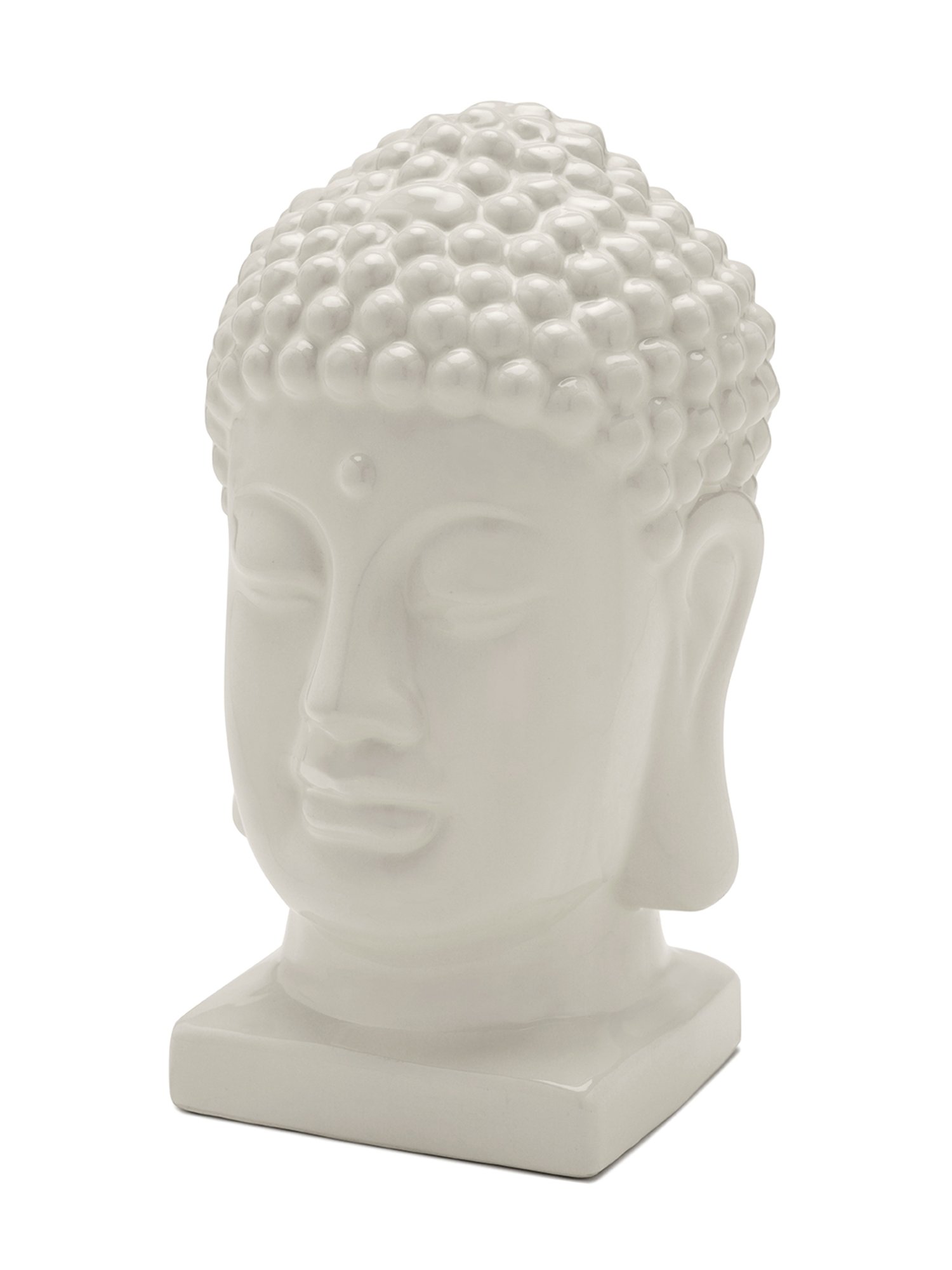Pure Home and Living White Ceramic Textured Sculptures and Figurines