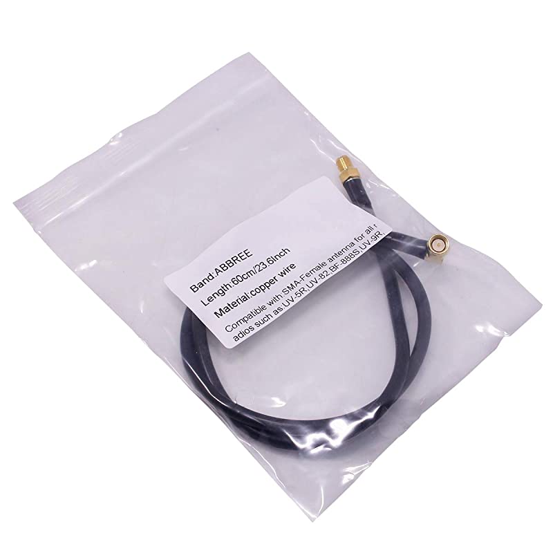AR152 AR148 Tactical Antenna SMAFemale Coaxial Extend Cable for Baofeng UV5R UV82 UV9R Plus 2Way Radio