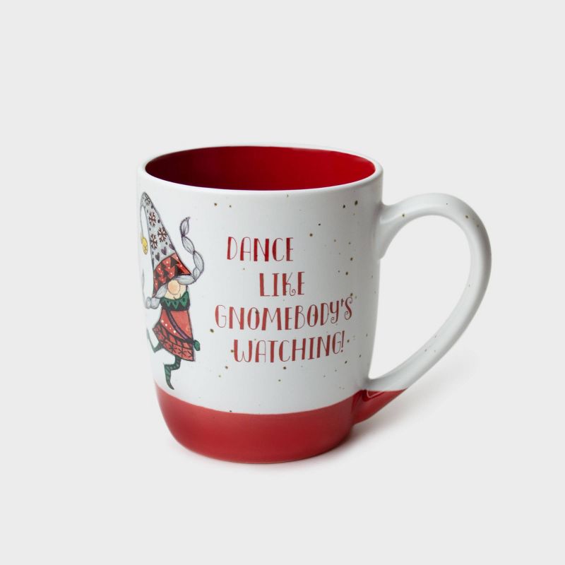 16oz Ceramic Dance Like Mug and Eye Mask Gift Set - Peppermint & Pine