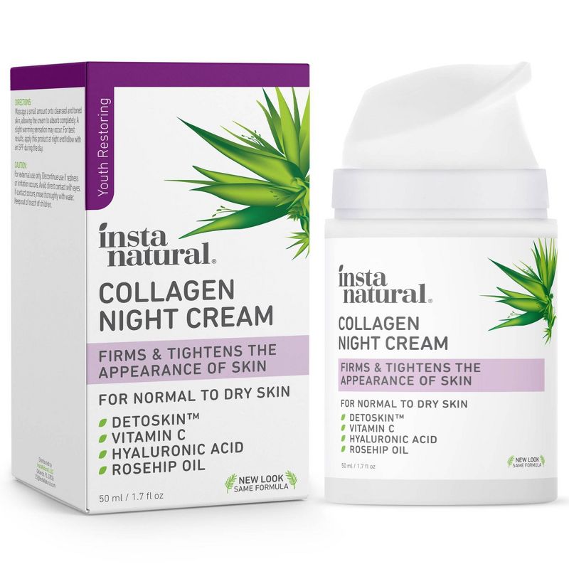 InstaNatural Collagen Night Moisturizer – 1.7 fl oz