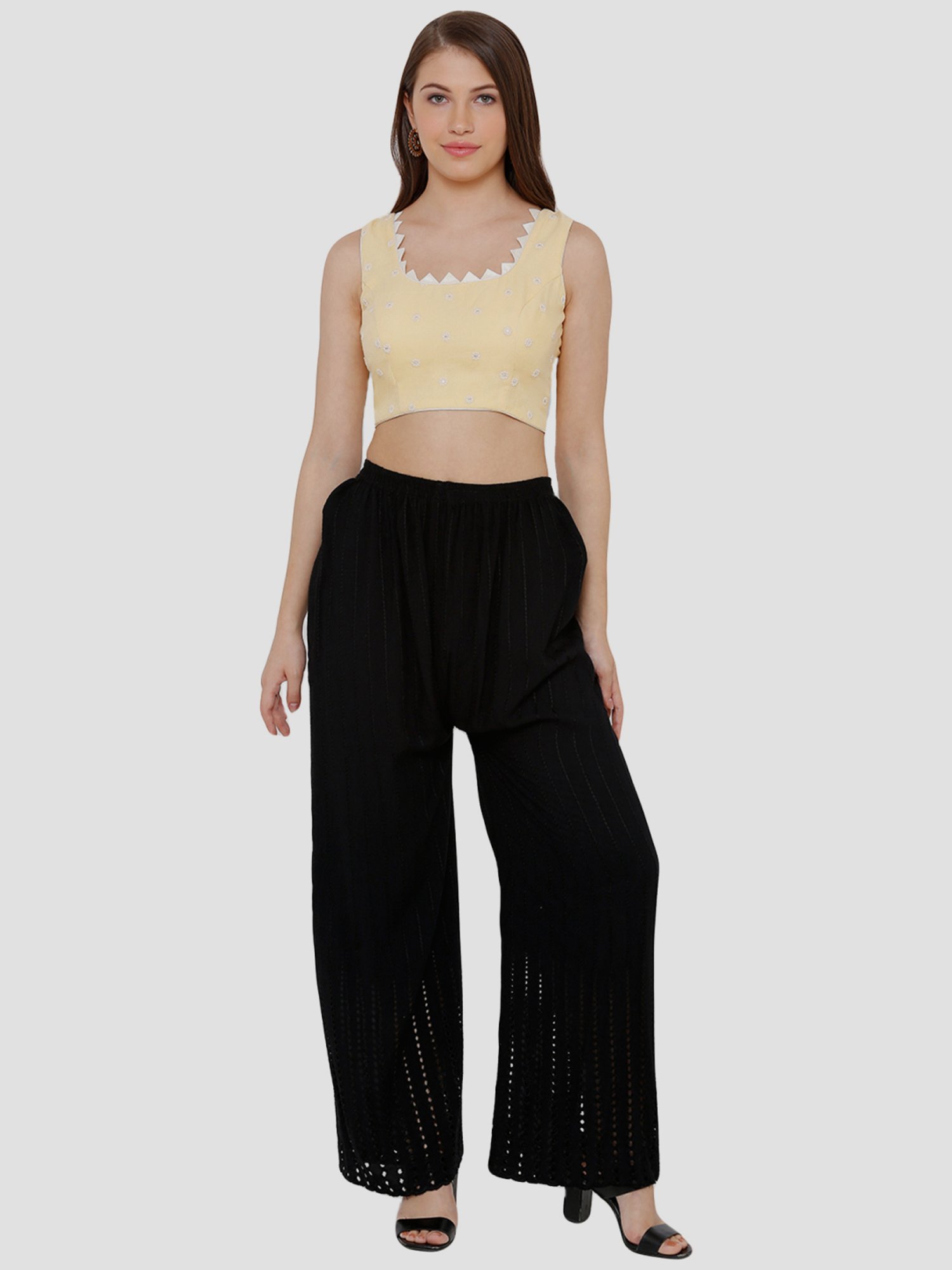 Salwar Studio Red Textured Blouse