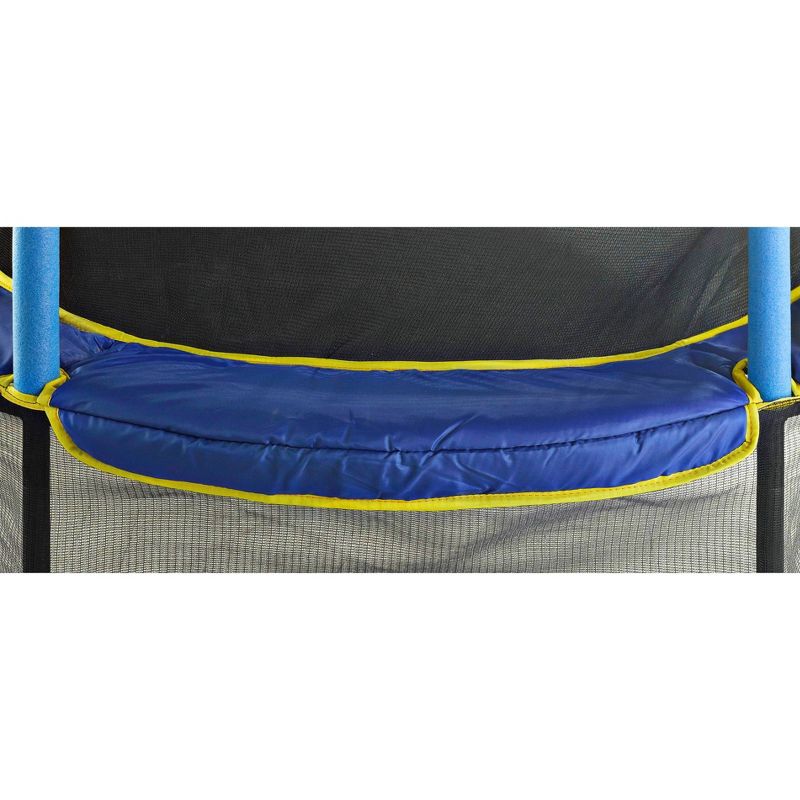 Costway 14 Ft Multicolored Trampoline Recreational Exercise w/ Safety Net Ladder
