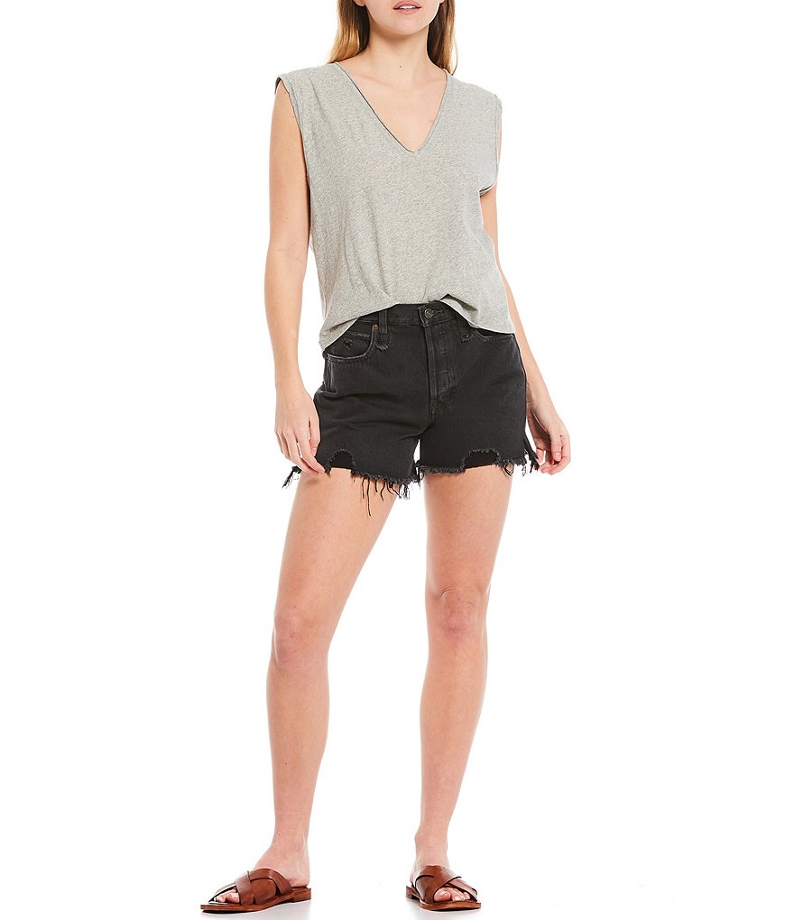 Cloth & Stone Button Side Coordinating Shorts