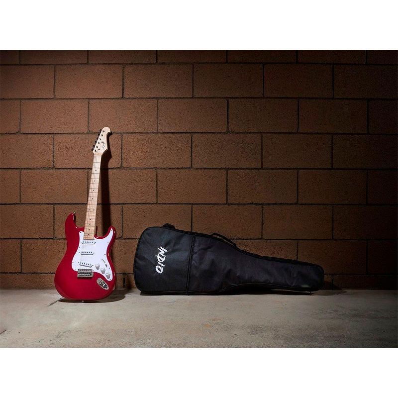 Monoprice Indio Cali Classic Electric Guitar - Wine Red, With Gig Bag