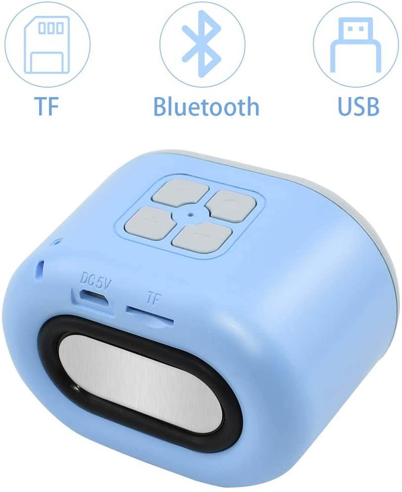 Bluetooth Speaker, Suliper Portable Wireless Bluetooth Speakers Q1 with High-Def Stereo Sound with HD Sound/Bluetooth 5.0 / TF Card/FM AUX Support, Speaker for Home, Outdoors, Travel, School Blue