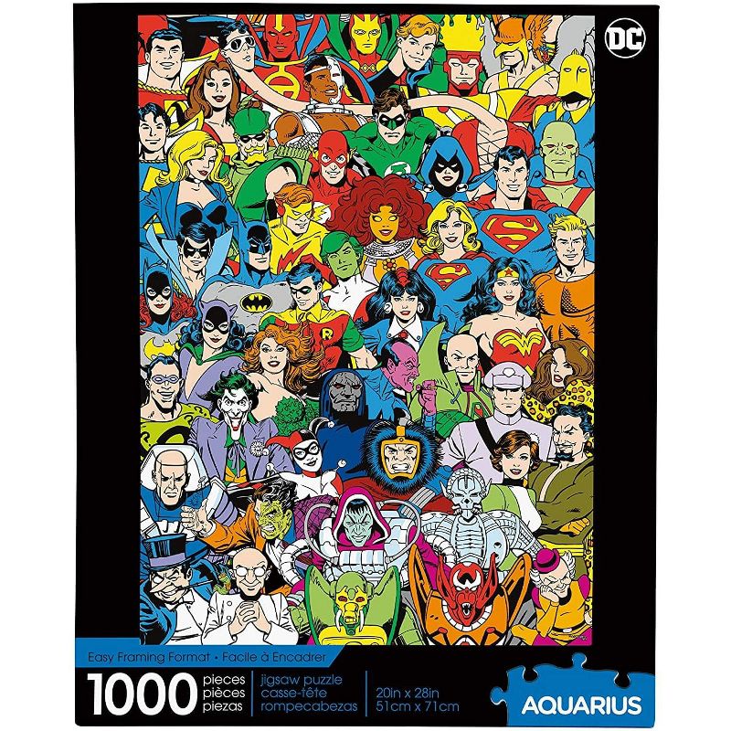 NMR Distribution DC Comics Retro Cast 1000 Piece Jigsaw Puzzle