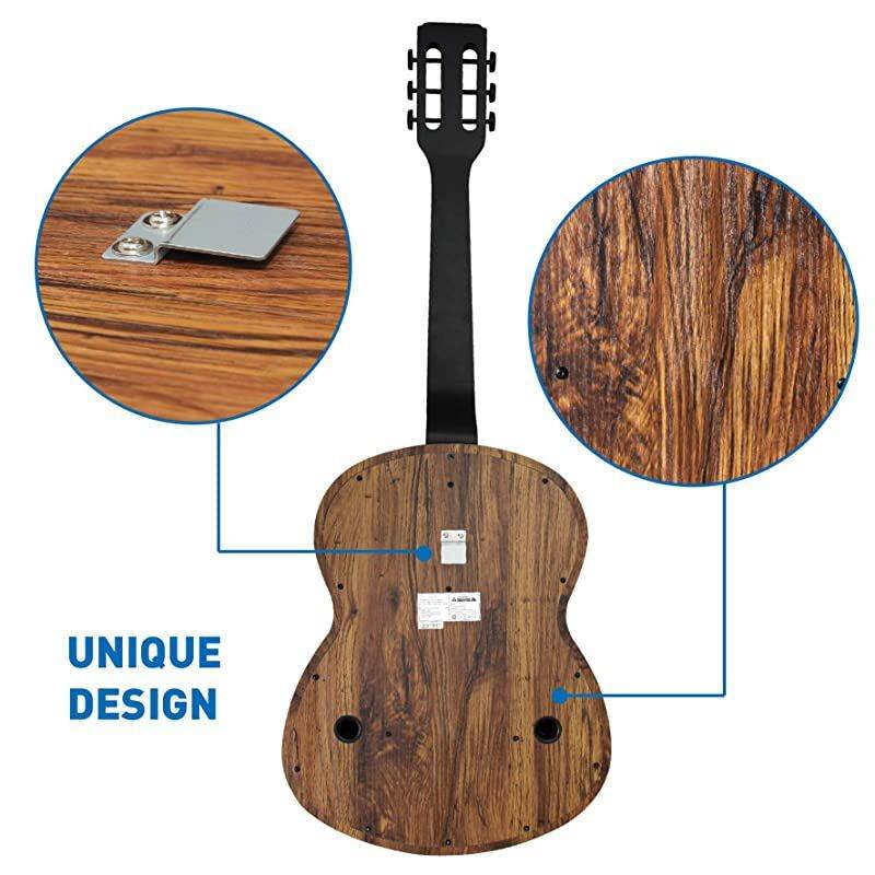 Guitars Shaped Vertical Bluetooth Turntable &ndash; 3 Speed Record Player &ndash; Auto Stop Feature