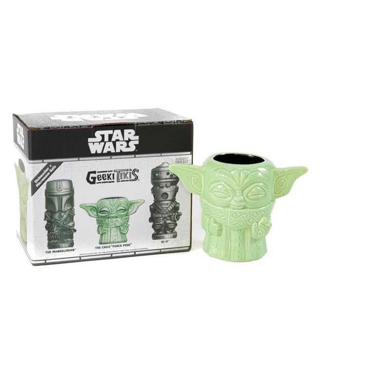 Beeline Creative Geeki Tikis The Child "Baby Yoda" Force Pose Mug | Star Wars: The Mandalorian | 16 Ounces