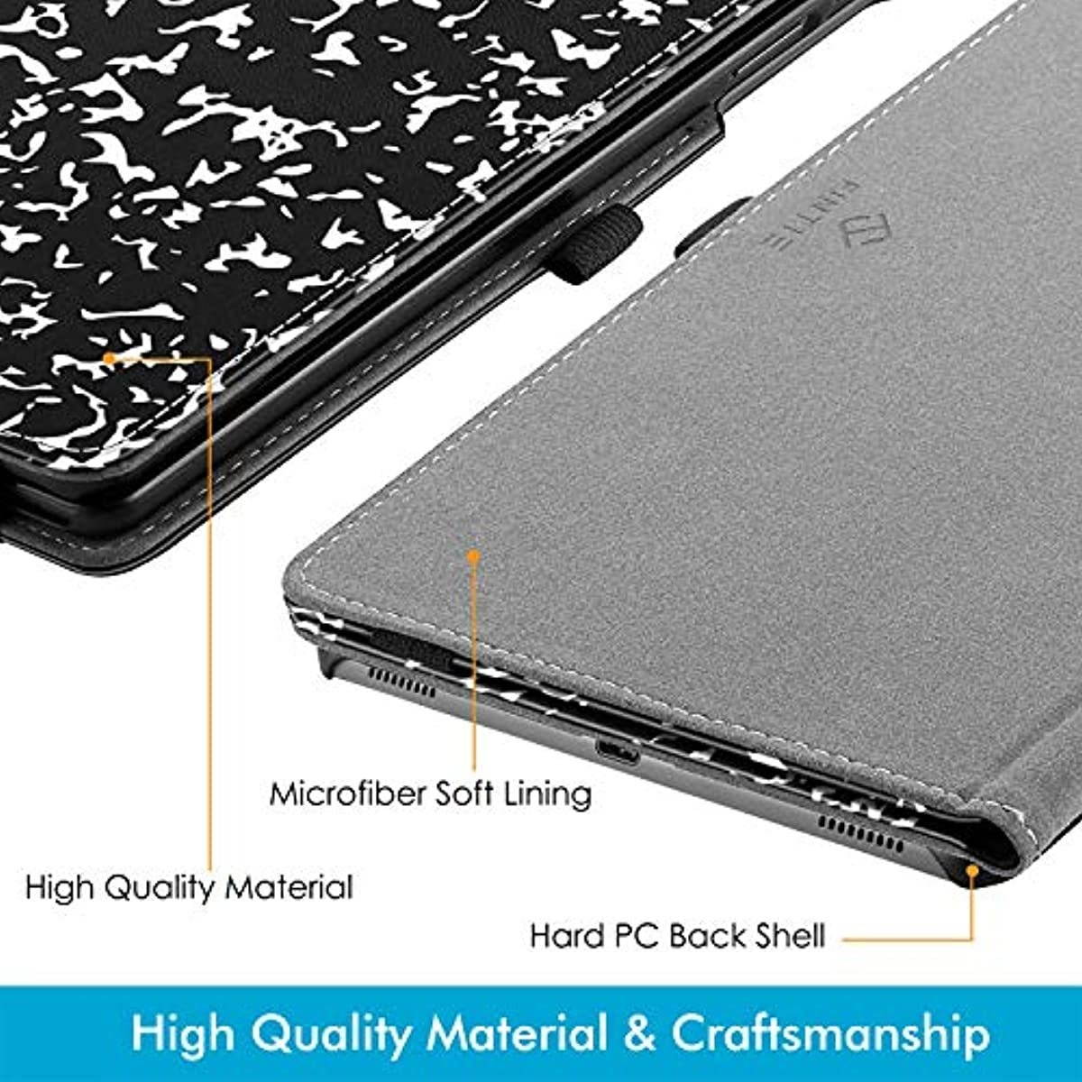 Fintie Folio Keyboard Case for Samsung Galaxy Tab A 10.1 2019 Model SM-T510(Wi-Fi) SM-T515(LTE) SM-T517(Sprint), Premium PU Leather Stand Cover with Removable Wireless Bluetooth Keyboard, Composition