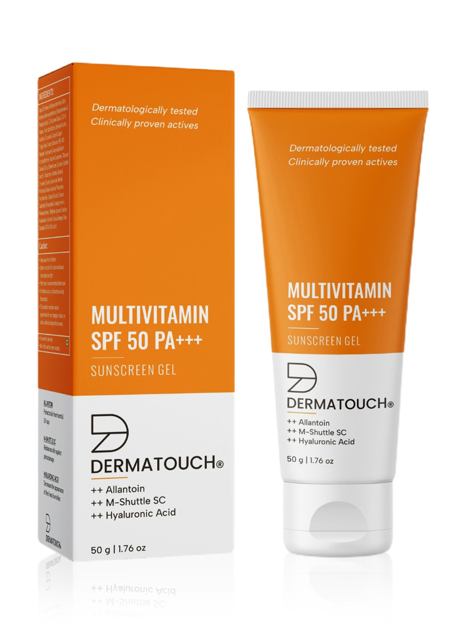 DERMATOUCH Multivitamin Sunscreen Gel SPF 50 PA+++ - 50 gm