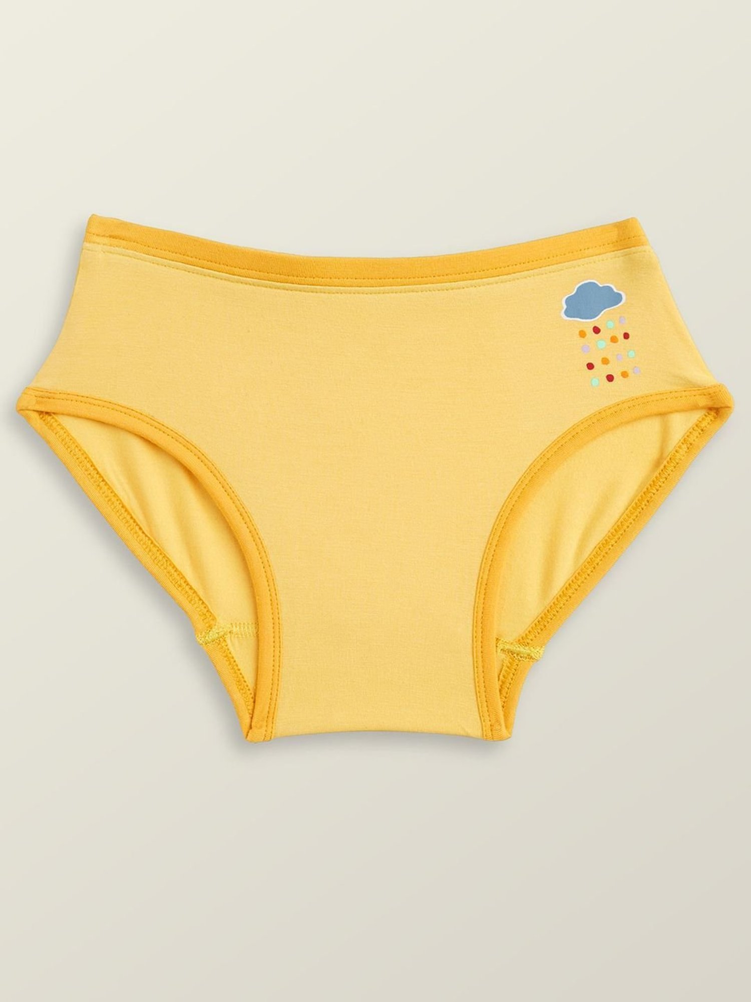 XY Life Kids Yellow & Sky Blue Relaxed Fit Panties (Pack of 2)