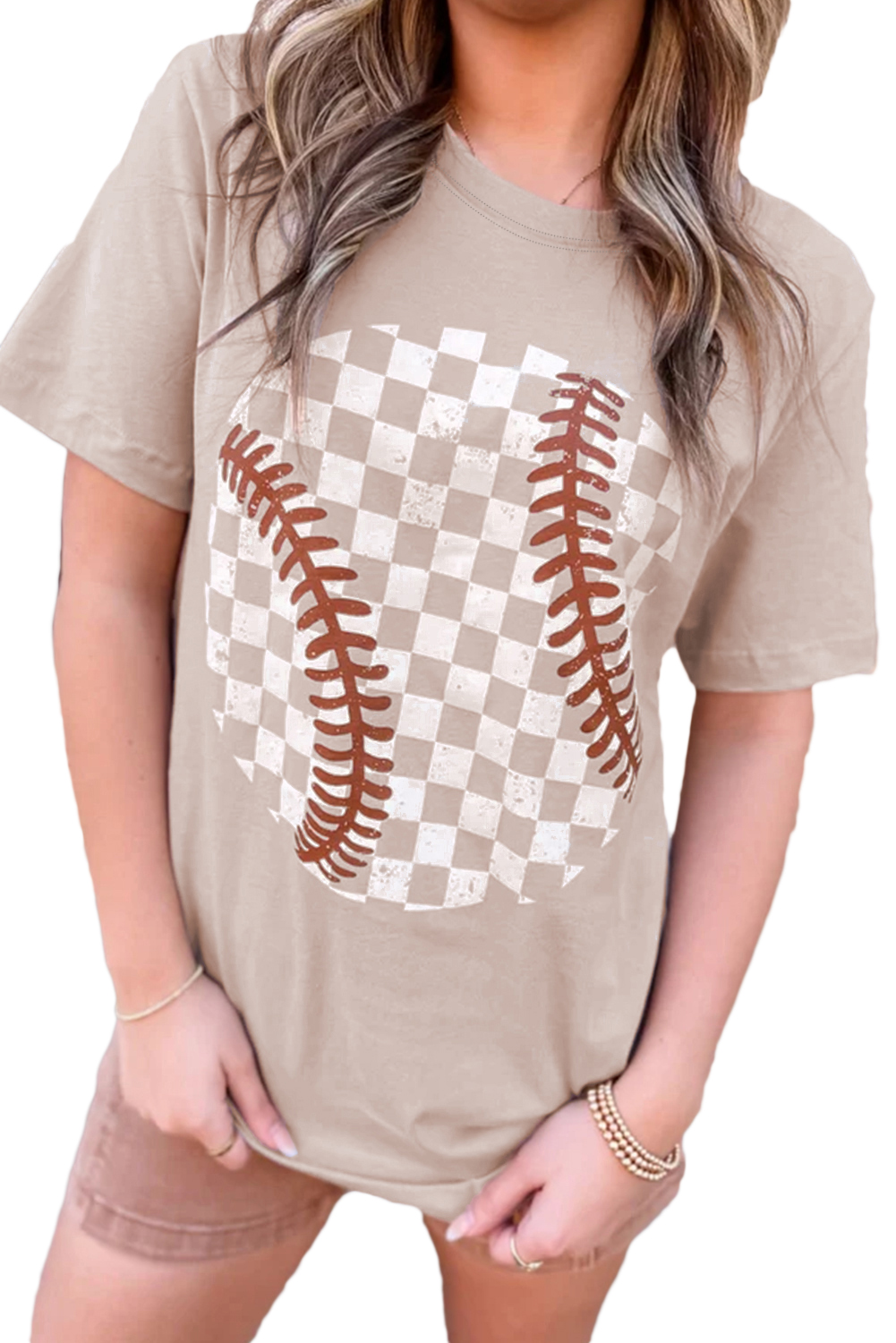 Red Cheetah Print Casual Short Sleeve Crew Neck T Shirt