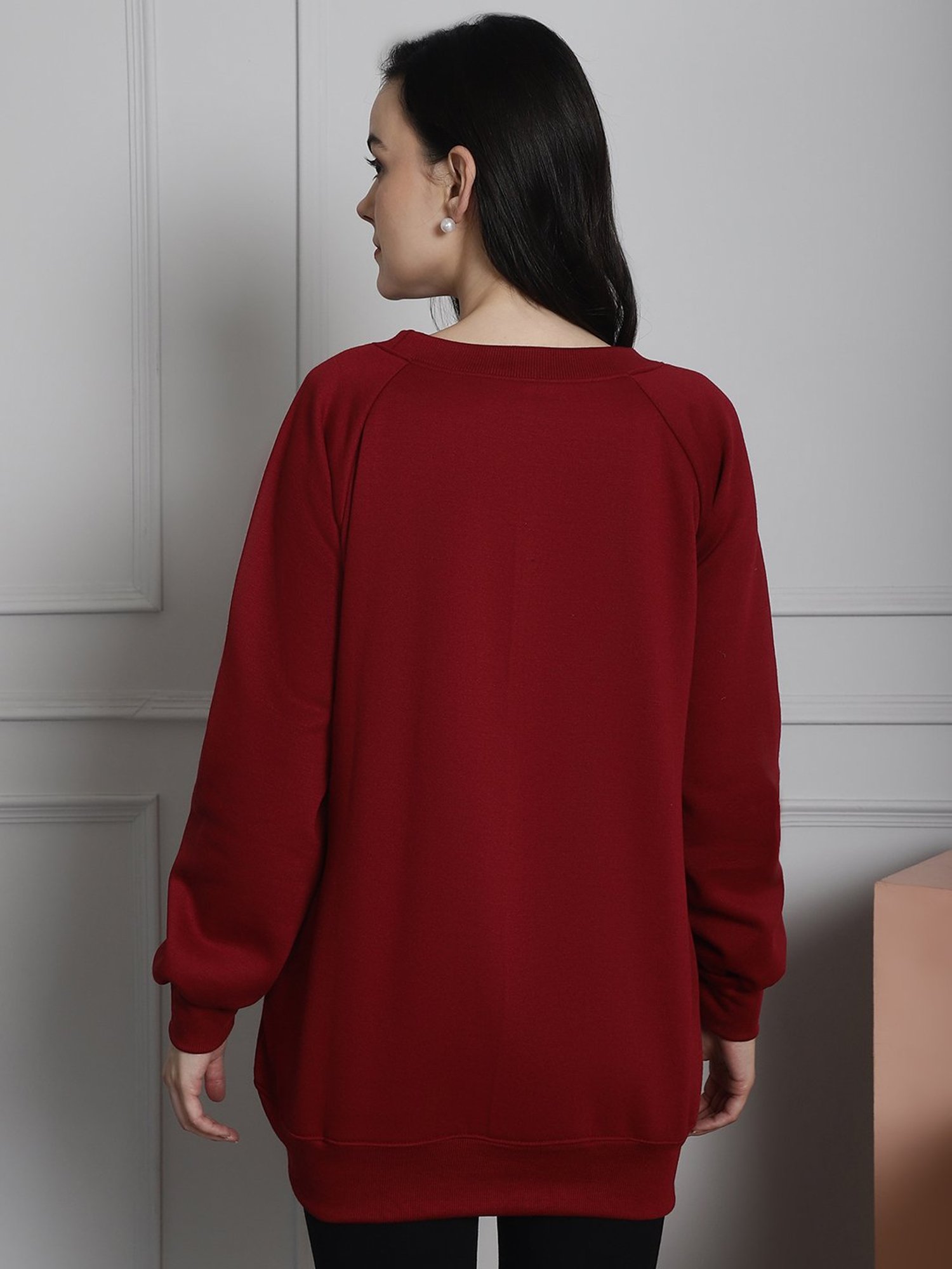 Secret Wish Maroon Maternity Pullover