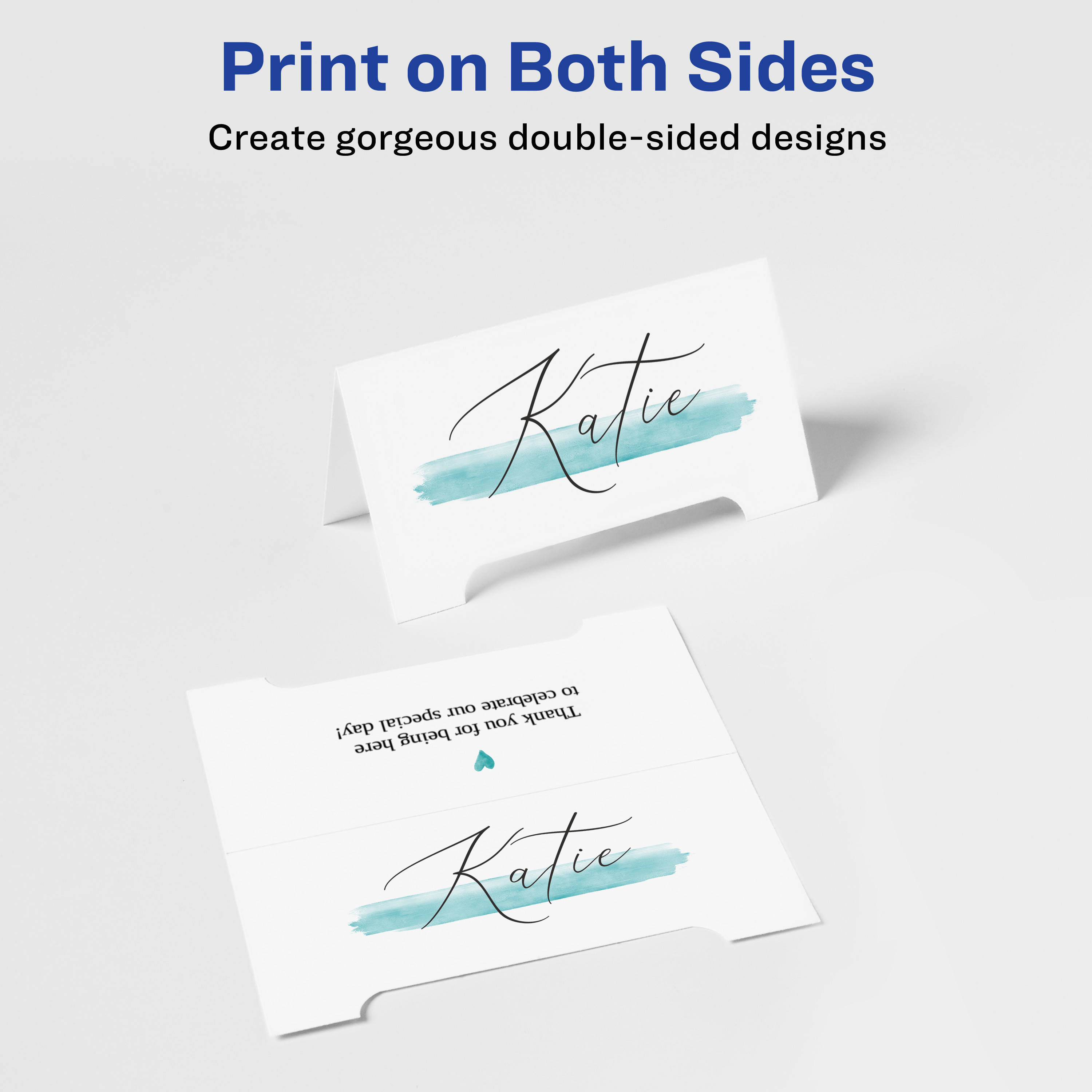 Avery Arched Die-Cut Tent Cards 2-1/16" x 3-3/4", 65 lbs, 100 Cards