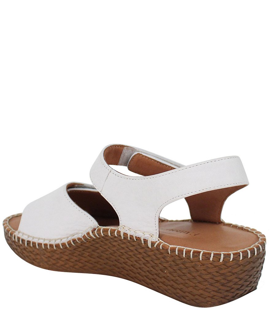 L'Amour Des Pieds Yahya Leather Espadrille Wedge Sandals