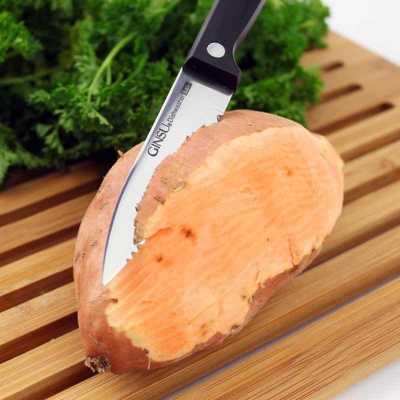 Ginsu Stainless Steel Black Serrated Paring Knife